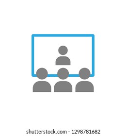 Lesson and pupils icon. Element of education icon for mobile concept and web apps. Detailed Lesson and pupils icon can be used for web and mobile