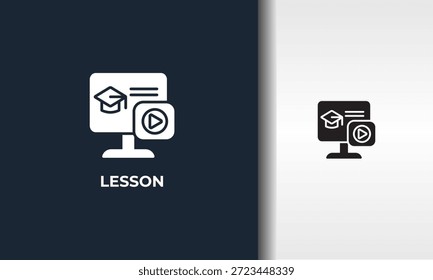 Lektion Vektor, Symbol oder Logo-Zeichen Isolierte Symbolgrafik