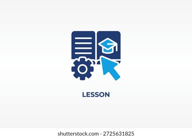 Vetor de lição, ícone ou logotipo símbolo isolado ilustração