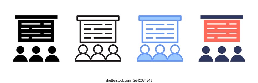 Lessons icon sheet multiple style collection