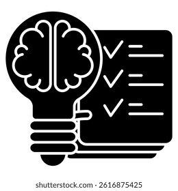 Lessons Learned icon represented by Lessons Learned symbol Black Filled style.