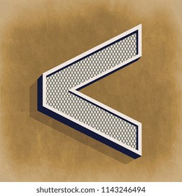 Less-Than Mathematics Symbol - Vector Design