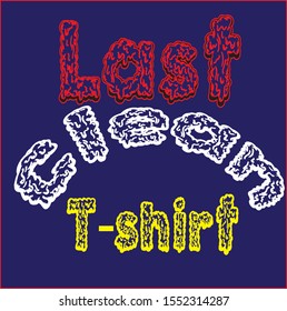 lest clean t-shirt text style and tshirt design