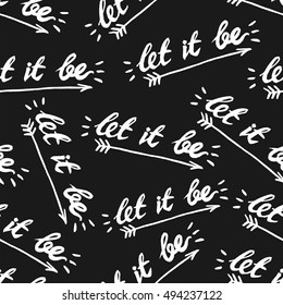 let it be phrase arrow symbol pattern