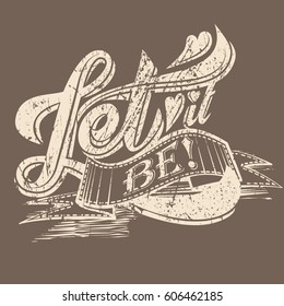 Let it Be print for apparel and other merchandise