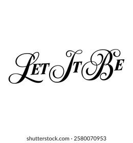 let it be text on white background.