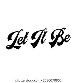 let it be text on white background.