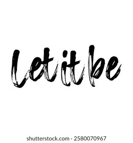 let it be text on white background.