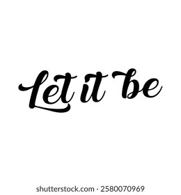 let it be text on white background.