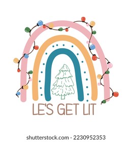 let get lit, christmas svg,  christmas svg design, t shirt design