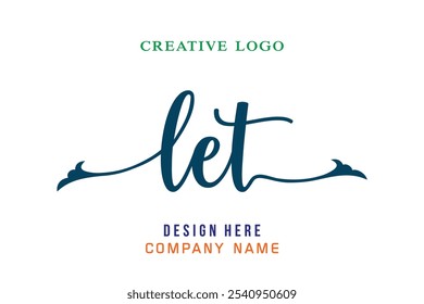 LET  lettering logo is simple, easy to understand and authoritative