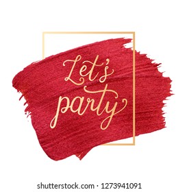 Let party shimmer badge vector