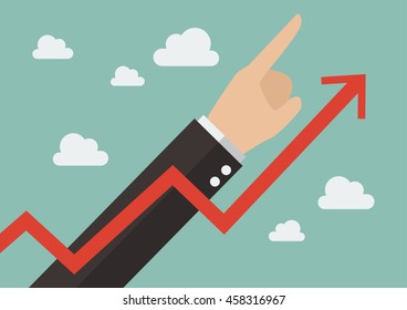 Let profits run. Business concept vector illustration