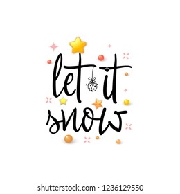 Let it snow. Holiday Banner