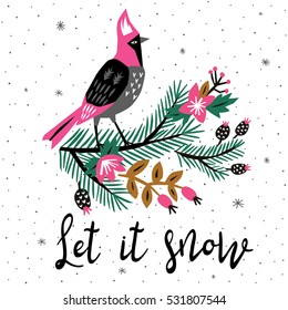 Let it Snow. Print Design