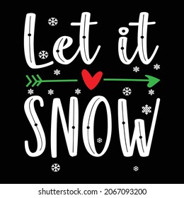 Let it snow - vector