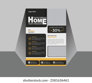 Let this stylish and professional flyer template help grow your construction business.