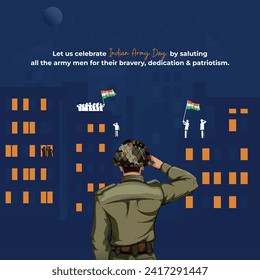 Let us celebrate Indian Army Day by saluting all the army men for their bravery, dedication and patriotism.