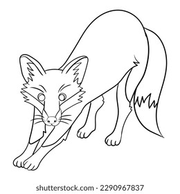 Let your child's imagination run wild with this cute fox coloring page. Featuring an adorable outline illustration of a fox, this coloring page is perfect for young animal enthusiasts.