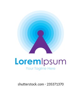 Let your voice be heard icon simple elements logo