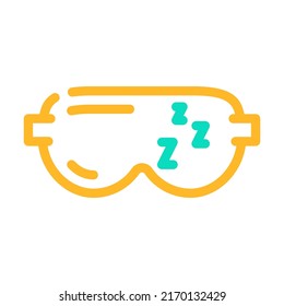 Let Yourself Sleep Color Icon Vector. Let Yourself Sleep Sign. Isolated Symbol Illustration