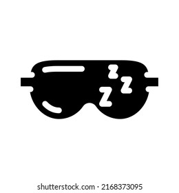 Let Yourself Sleep Glyph Icon Vector. Let Yourself Sleep Sign. Isolated Symbol Illustration