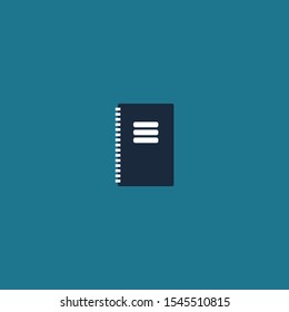 letaher spiral notebook graphic element Illustration template design