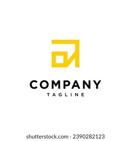 Leter A box logo icon vector template.eps