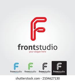Begrenzungslinie des Logos - Vektorgrafik
