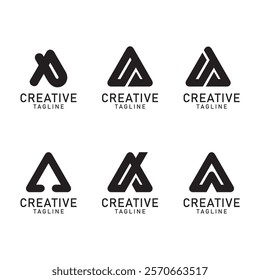 leter A logo design art vector icon