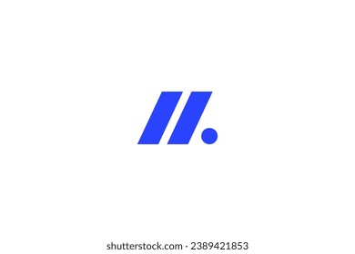 Leter m logo. monoline design. Bold icon.