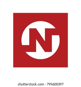 leter N logo design concept for business