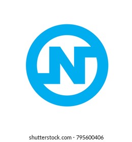 leter N logo design concept for business