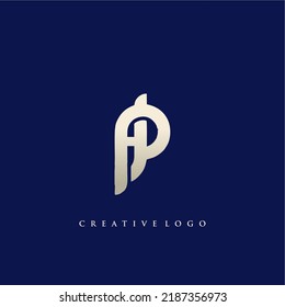 Vector de logotipo de diseño de Leter PH o HP