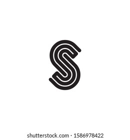 leter s liner logo template