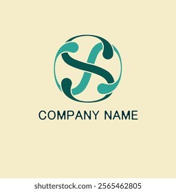 leter SS monogram company design logo 