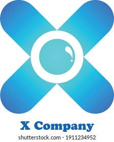 Leter X forward simple logo design