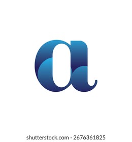 Letra A elemento de vetor de gradiente corporativo