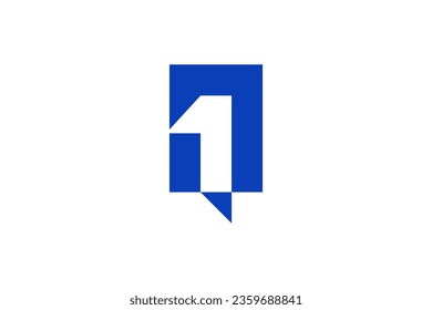 plantilla de signo vectorial del logotipo Q1 de la carta 