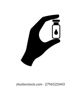 Lethal Injection Dose Icon Isolated On White Background