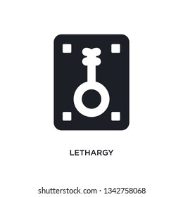 lethargy isolated icon. simple element illustration from zodiac concept icons. 