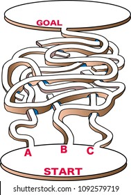 Let's arrange what you like on the maze template.