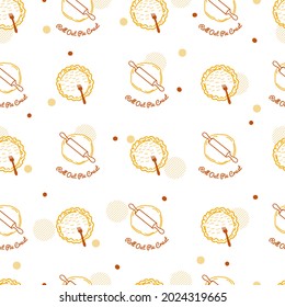 Lets Baking and Making Pastry Vector Graphic Seamless Pattern can be use for background and apparel design