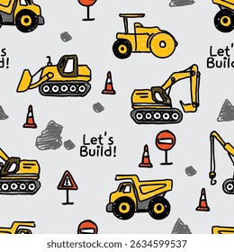 vamos construir conjunto de vetores de desenho animado de construção