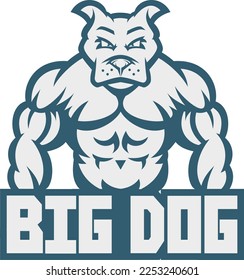 Construyamos músculo y grueso como Big Muscular Strong Dog. Golpea el gimnasio. Construcción de cuerpos. Bomba de hierro. Obtén esas ganancias.