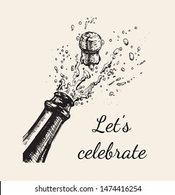 Bouteille Champagne Dessin Images Photos Et Images Vectorielles De Stock Shutterstock