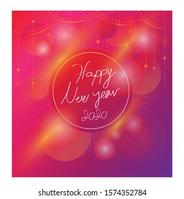 Let's celebrate on the new year. Sparkling colored parties