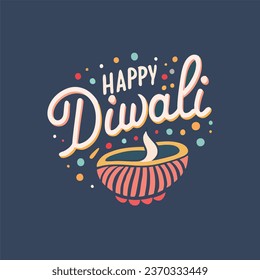 Celebremos el triunfo de la luz sobre la oscuridad en este Diwali con este único Diwali Vector Logos