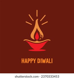 Celebremos el triunfo de la luz sobre la oscuridad en este Diwali con este único Diwali Vector Logos