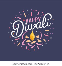 Celebremos el triunfo de la luz sobre la oscuridad en este Diwali con este único Diwali Vector Logos